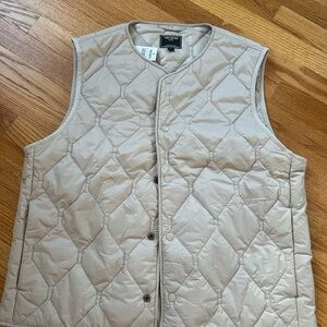 Todd Snyder Beige Quilted Vest
